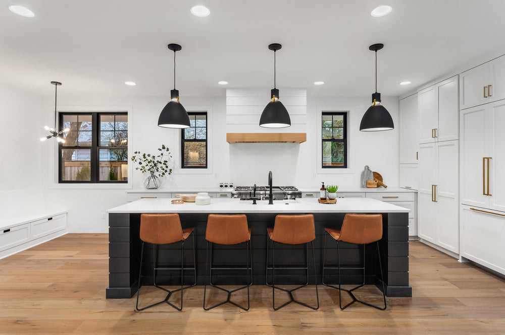 Beautiful kitchen with white shiplap