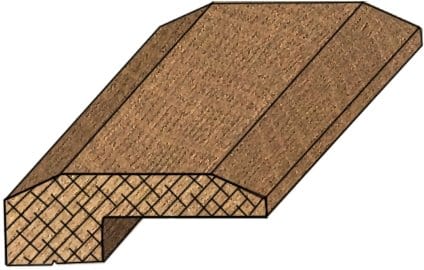 FTFCTSSTH48 Precision Molding Sandstone White Oak 48" Overlap Threshold Molding