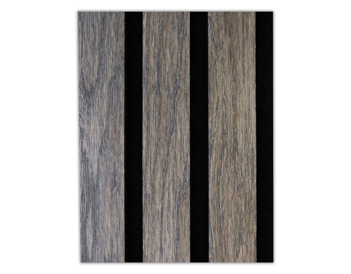 WACGL8.4WO365S3B-6X5SAMPLE Wallplanks Acoustic Wallpllanks Sample 6" X 5" Acoustic Wall Collection: Grey Largo Oak