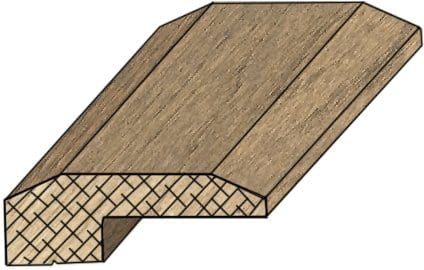 FTFCTBRTH48 From The Forest, LLC Click & Tap VacuuBond 48" Overlap Threshold Molding Brook Click & Tap Floor & Wallplank - VacuuBond