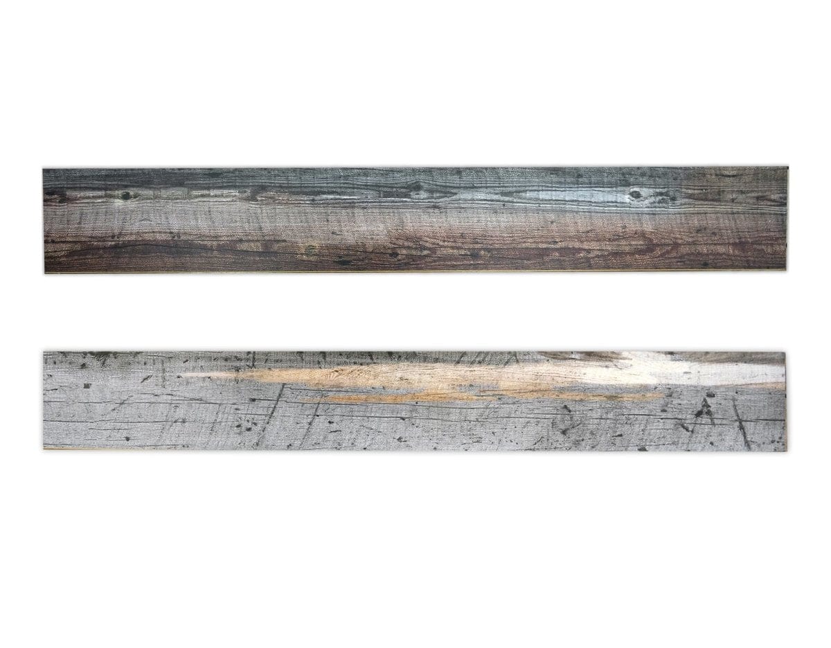 WINPROIR3-0016S1A Wallplanks Full Board Iris Grey & Brown (one of each) Full Board: Reclaimed Odyssey Collection