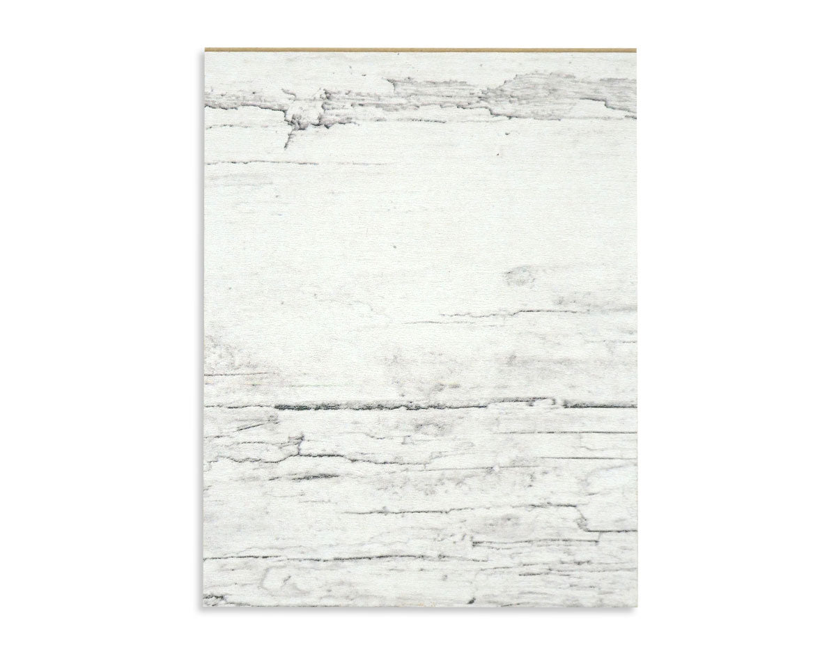 Odyssey Reclaimed Print Peel & Stick Wood Wallplanks™ 6" Individual Sample - Juno Whitewash - Wallplanks