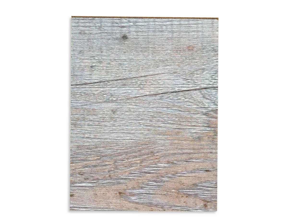 Odyssey Reclaimed Print Peel & Stick Wood Wallplanks™ 6" Individual Sample - Luna Grey - Wallplanks
