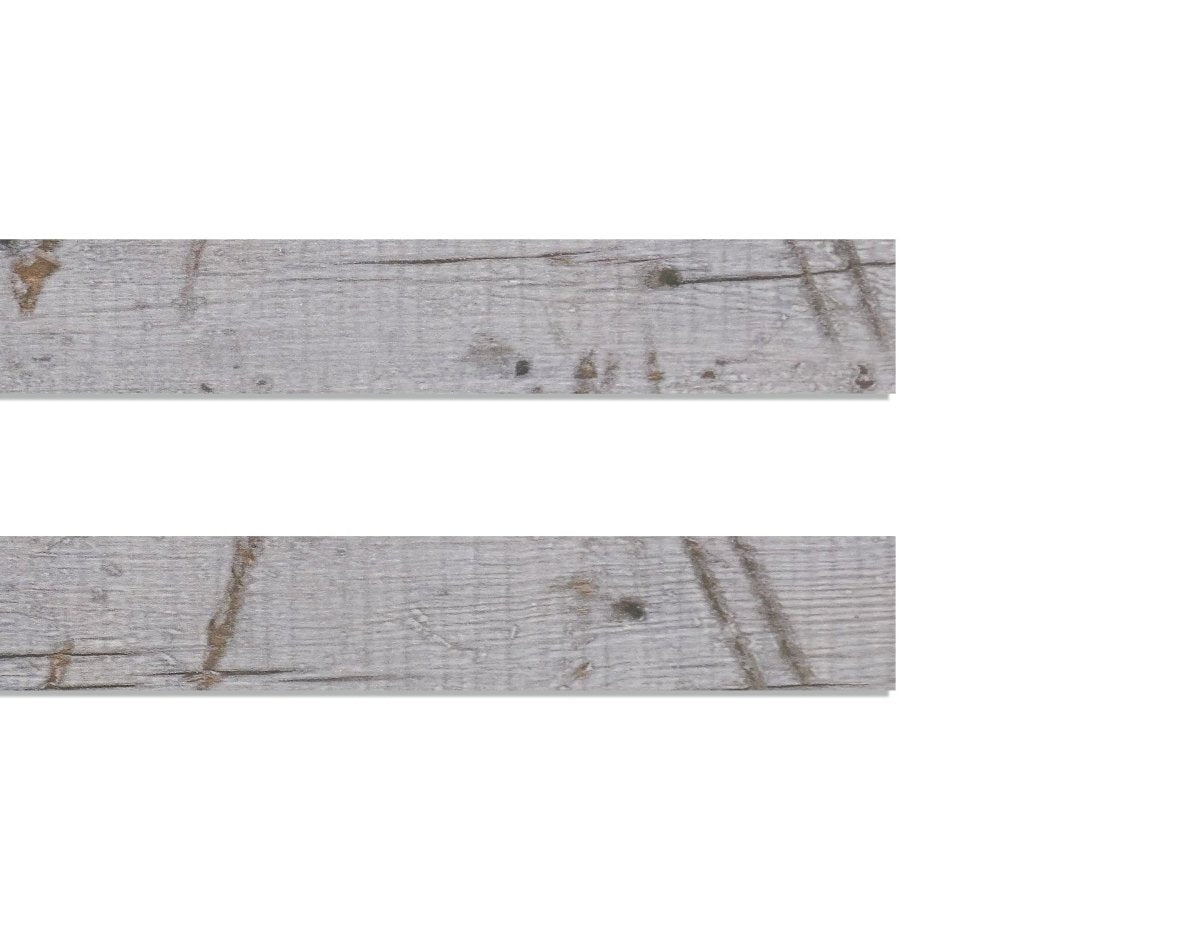 Odyssey Reclaimed Print Peel & Stick Wood Wallplanks™ Trims - Luna Grey - Wallplanks