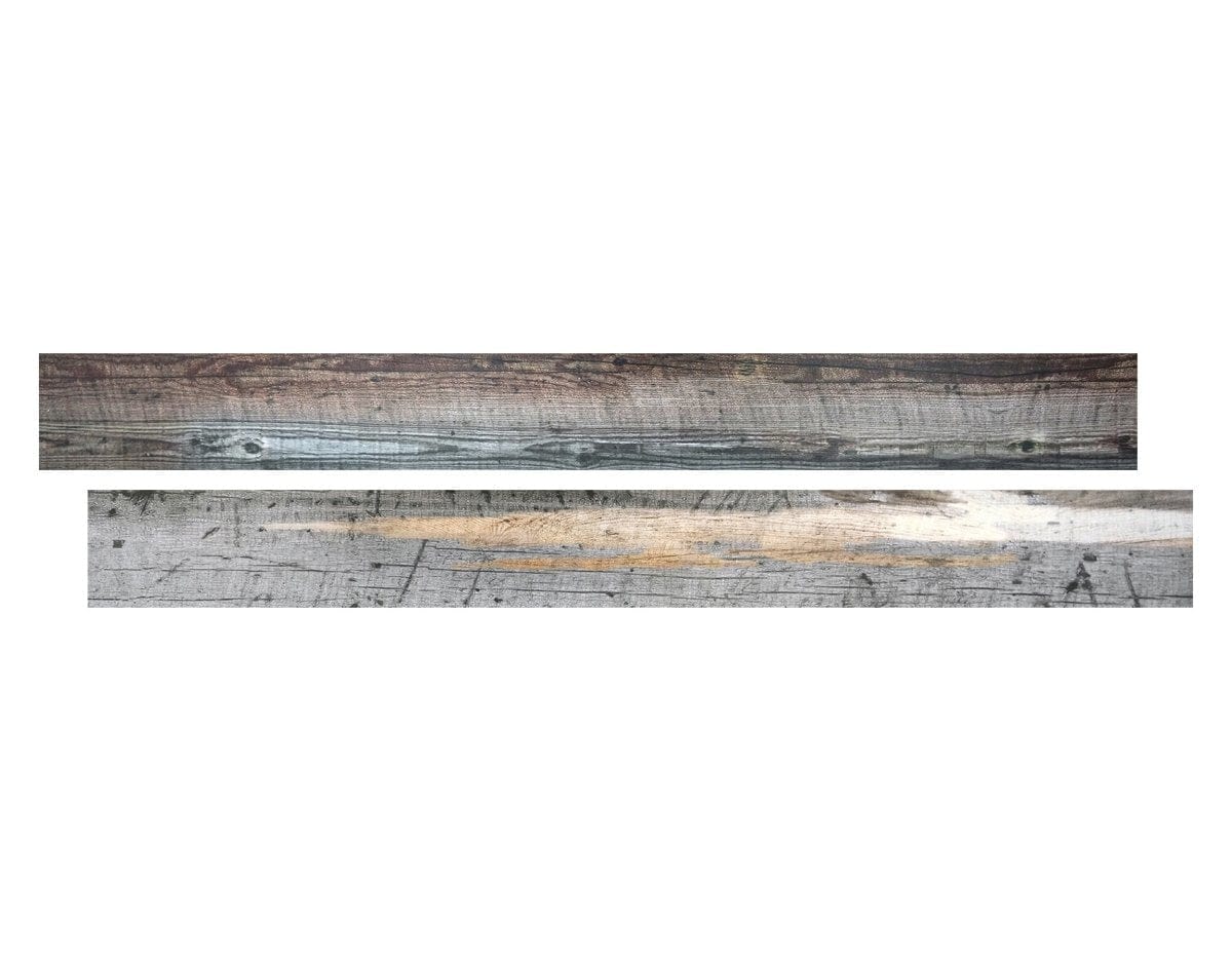 HDFPRINTREOLT-ROIG Wallplanks Reclaimed Odyssey Matching Trim - Two 46 inch pieces per carton (7.7LF) Reclaimed Odyssey: Iris Grey & Brown