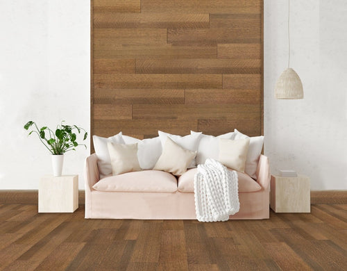 Sandstone Click & Lock with VacuuBond® Floor & Wall Panels (23 Sq. Ft.)