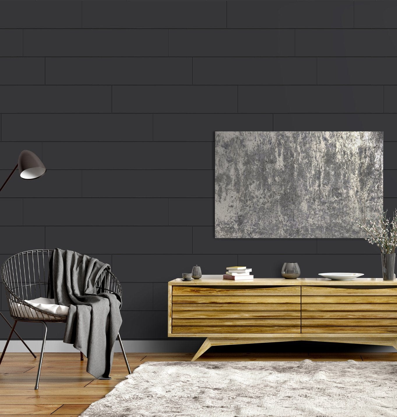 Wallplanks Classic Shiplap Cartons Classic Shiplap: Jet Black