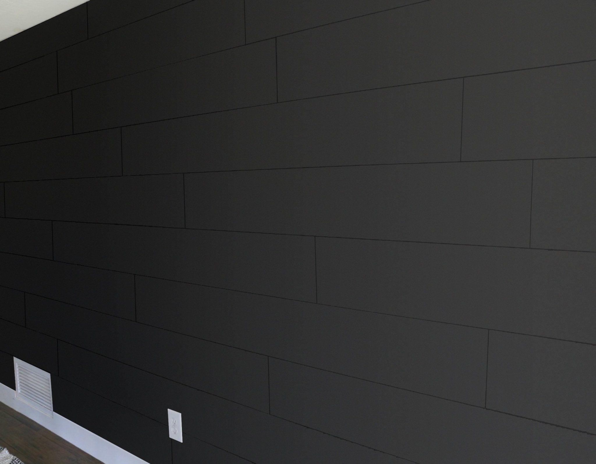 Wallplanks Classic Shiplap Cartons Classic Shiplap: Jet Black