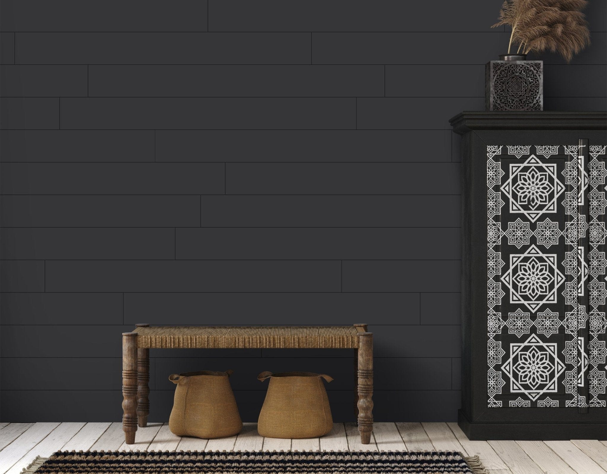 Wallplanks Classic Shiplap Cartons Classic Shiplap: Jet Black
