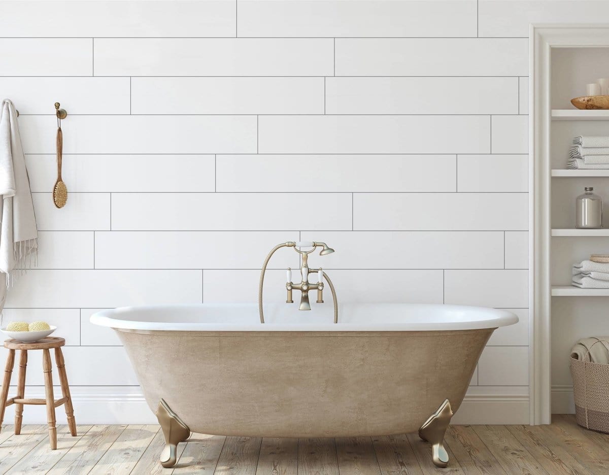 WPCLSHPUWH Wallplanks Classic Shiplap Cartons Carton (26.4 SQ FT) Classic Shiplap: Pure White