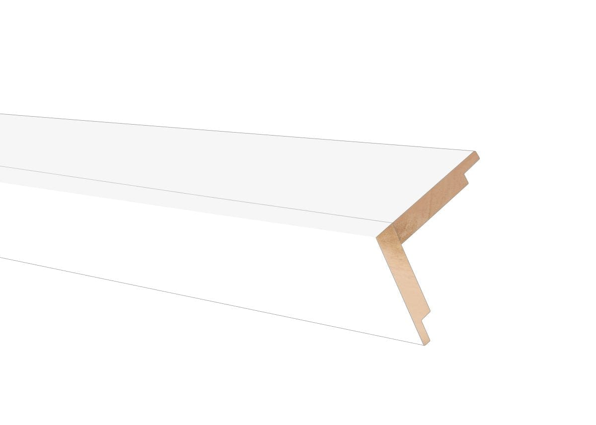 WPOLTRPUWH Wallplanks Classic Shiplap Cartons Trim - Two pieces per carton (7.9LF) Classic Shiplap: Pure White