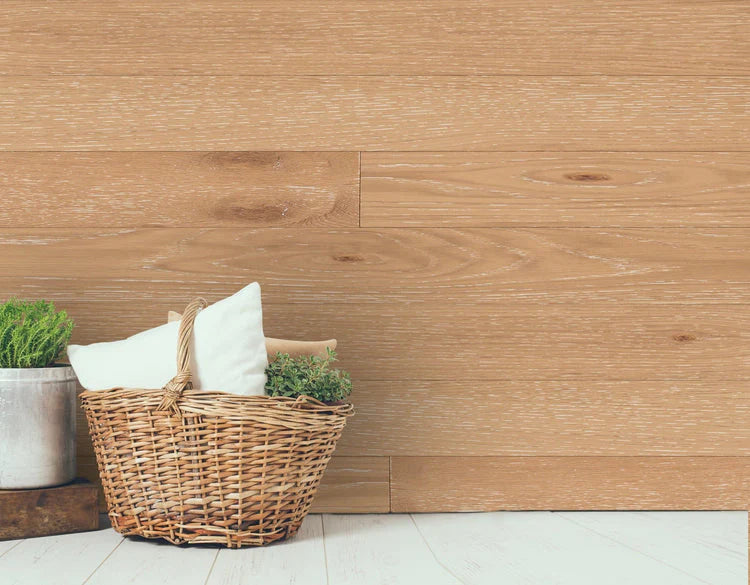 Classic Originals 1/4 in. x 5.1 in. Real Wood Easy Install Wall Panels