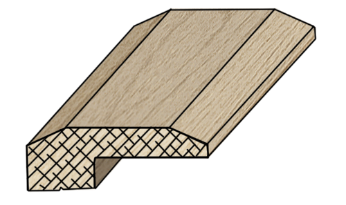 3/8" Threshold Molding Boulder White Oak