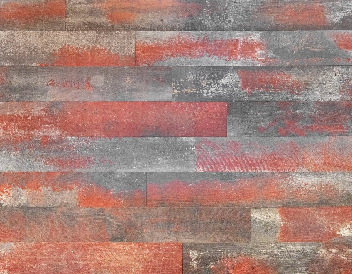 20X30DISSAM-20 Wallplanks 20x30 Samples Weathered Scarlet 20" X 30" Originals Display Sample