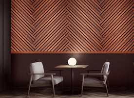 WPAWENMH Wallplanks Acoustic Wallpllanks Carton (16.6 SQ FT) 18.46mm Thickness Acoustic Wall Collection: Encore Mahogany