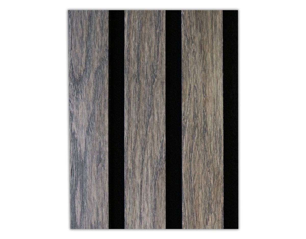 WACGL8.4WO365S3B-6X5SAMPLE Wallplanks Acoustic Wallpllanks Sample 6&quot; X 5&quot; Acoustic Wall Collection: Grey Largo Oak