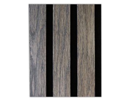 WACGL8.4WO365S3B-6X5SAMPLE Wallplanks Acoustic Wallpllanks Sample 6&quot; X 5&quot; Acoustic Wall Collection: Grey Largo Oak