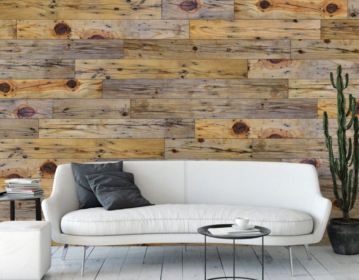 Authentic Reclaimed Barnwood 6&quot; Individual Sample : Unfinished Pine - Wallplanks