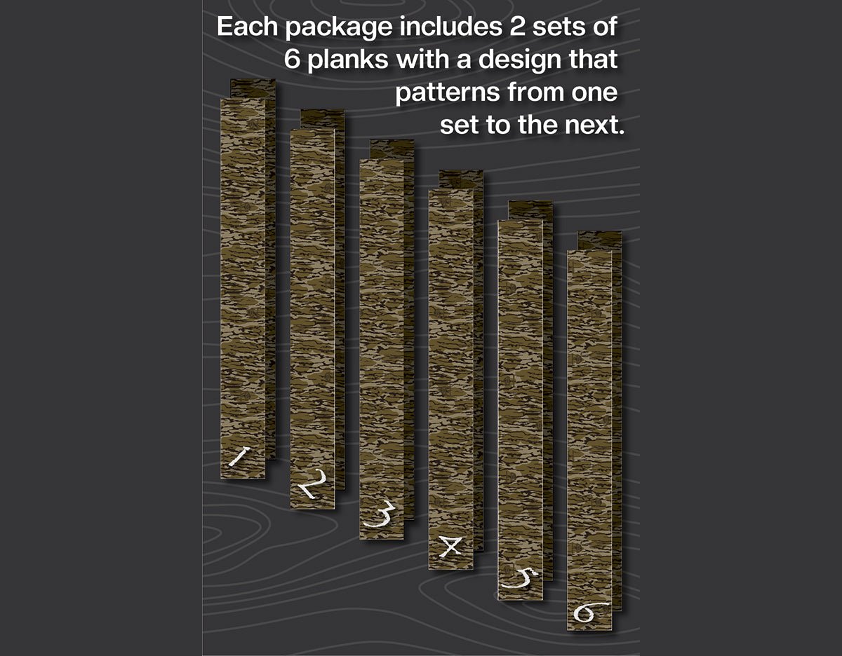 Be Outdoors Mossy Oak® WallPlanks™ - Bottomland Carton (20 Sq.Ft.) - Wallplanks