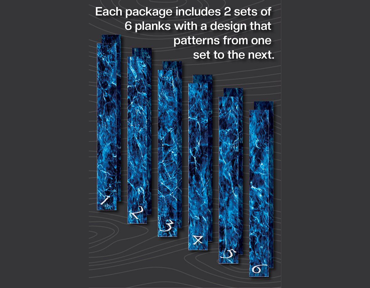 Be Outdoors Mossy Oak® WallPlanks™ - Elements Agua Carton (20 Sq.Ft.) - Wallplanks