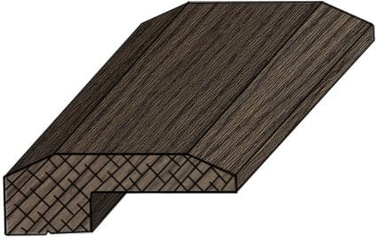 FTFCTBOTH48 From The Forest, LLC Click & Tap VacuuBond 48" Overlap Threshold Molding Boulder Click & Tap Floor & Wallplank - VacuuBond