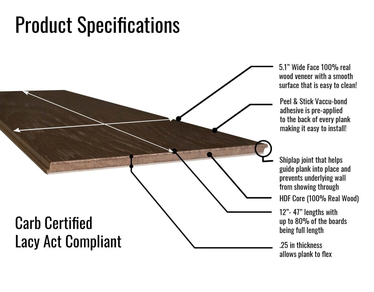 Wallplanks Hardwood Cartons Charcoal Originals Hardwood Plank