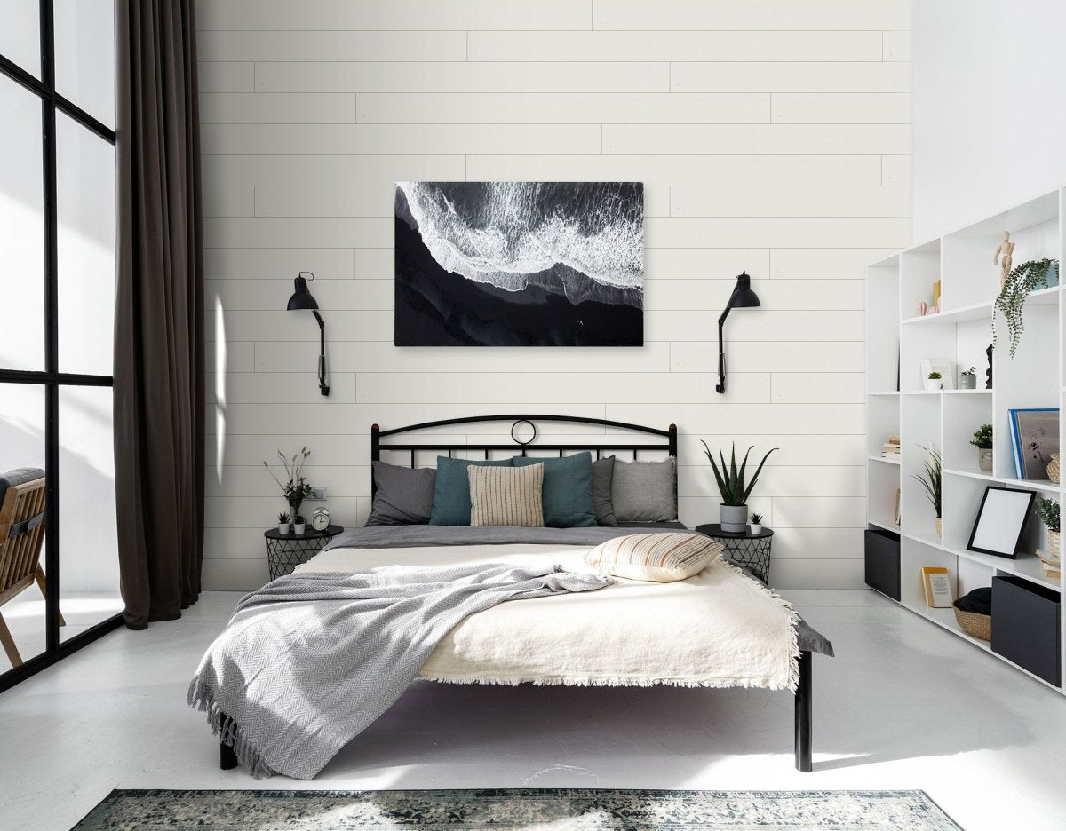 Luxury Vinyl Shiplap Wallplanks™ - Whisp White Carton (26.4 Sq. Ft.) - Wallplanks