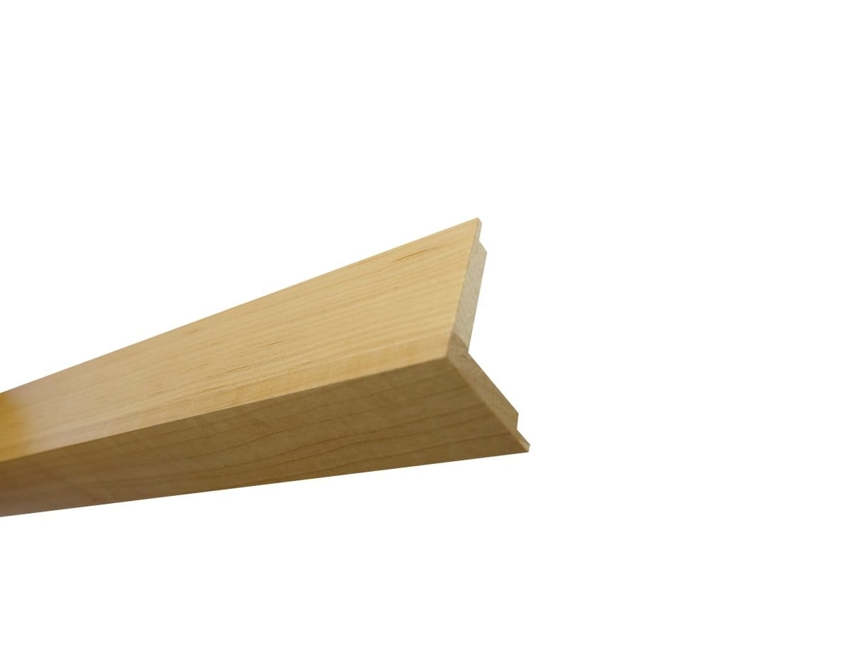 WPOLRMAMA Wallplanks Hardwood Cartons Trim - Two pieces per carton (7.9LF) Natural Maple Originals Hardwood Plank