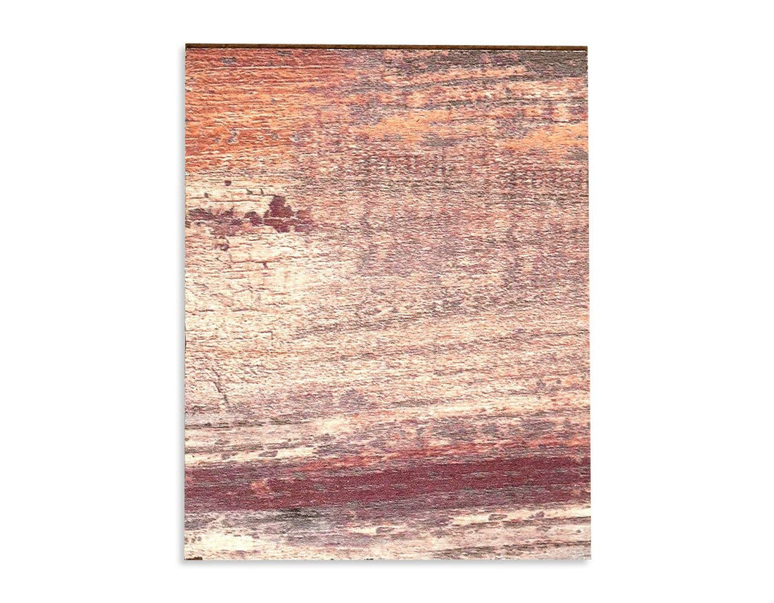 Odyssey Reclaimed Print Peel &amp; Stick Wood Wallplanks™ 6&quot; Individual Sample - Aphrodite Red - Wallplanks