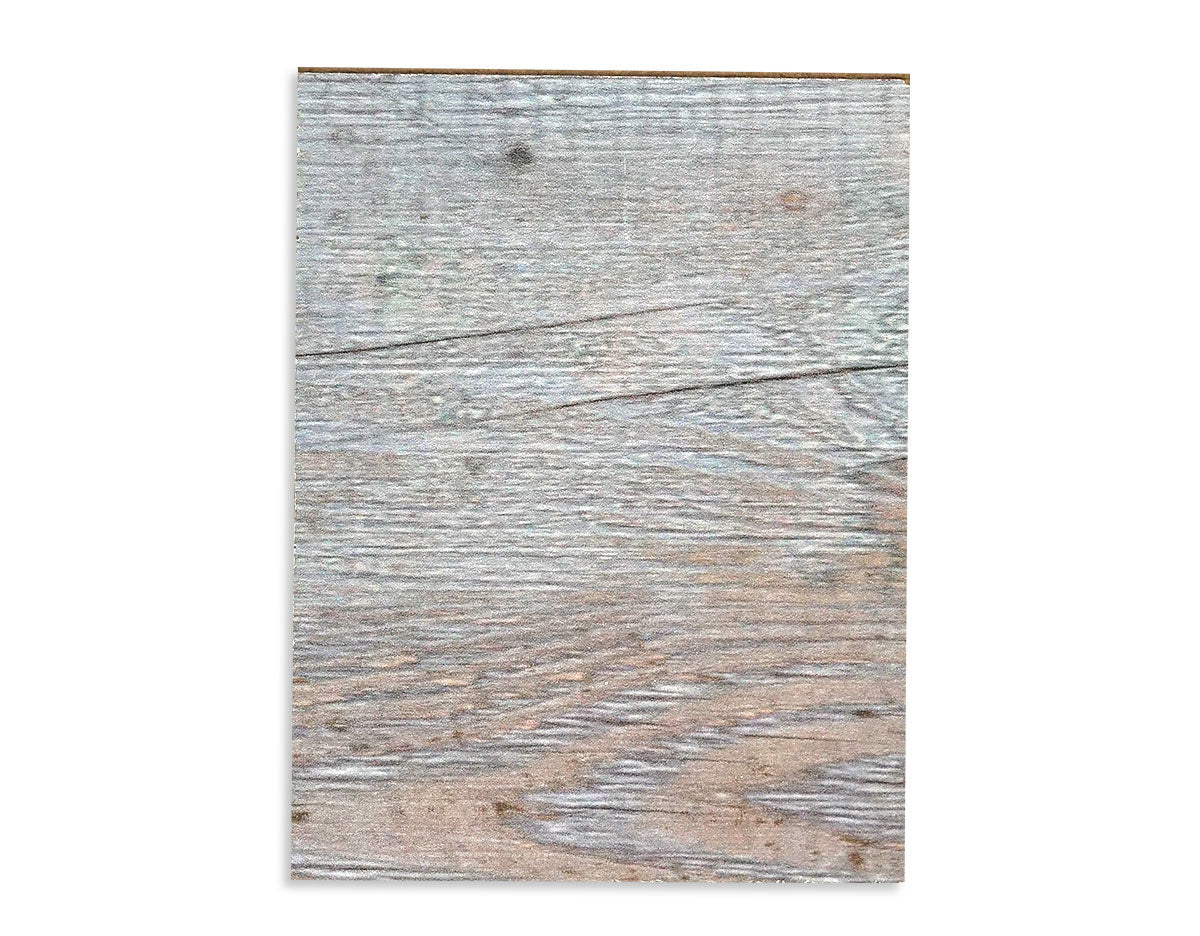 Odyssey Reclaimed Print Peel &amp; Stick Wood Wallplanks™ 6&quot; Individual Sample - Luna Grey - Wallplanks