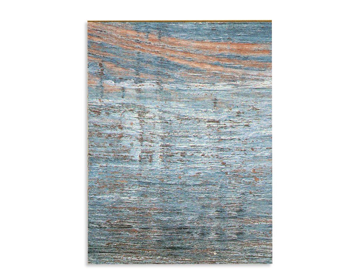 Odyssey Reclaimed Print Peel &amp; Stick Wood Wallplanks™ 6&quot; Individual Sample - Nyx Blue - Wallplanks