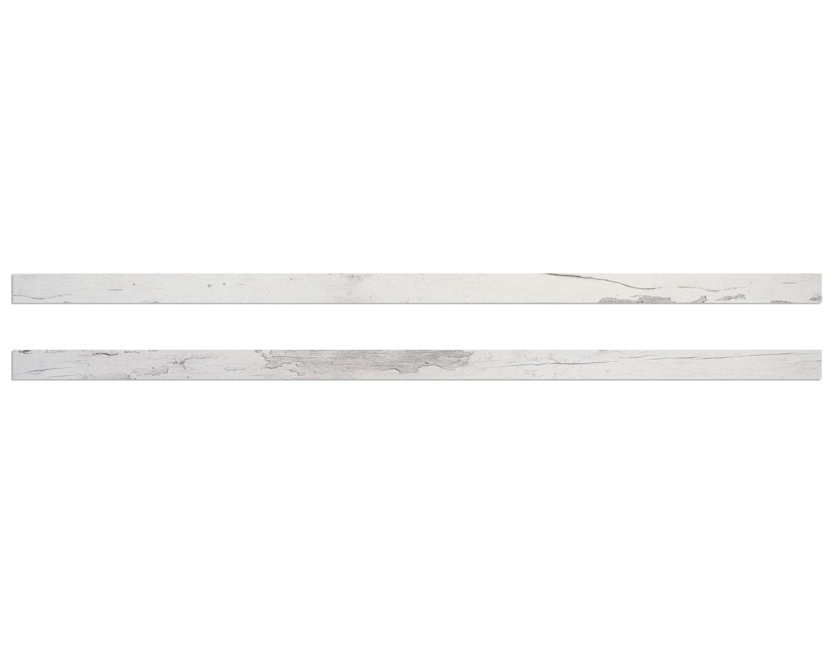 Odyssey Reclaimed Print Peel &amp; Stick Wood Wallplanks™ Trims - Juno White Wash - Wallplanks