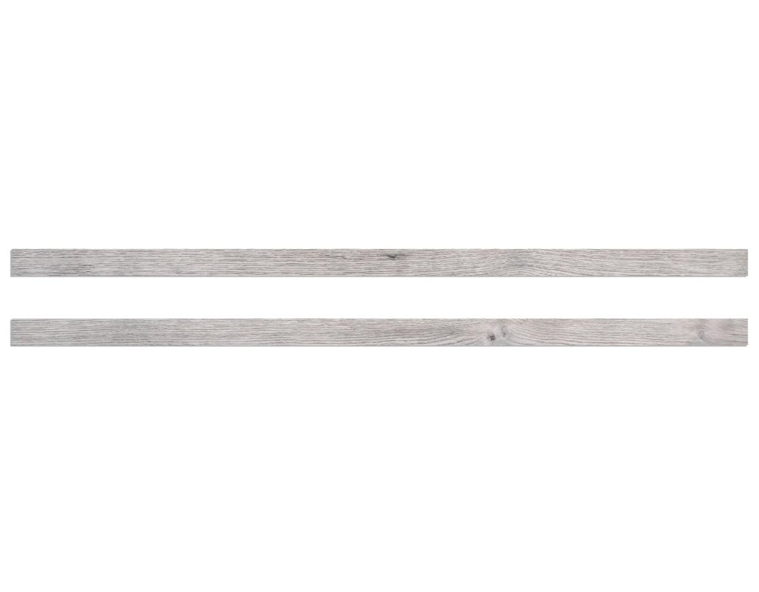 Odyssey Reclaimed Print Peel &amp; Stick Wood Wallplanks™ Trims - Mercury Grey - Wallplanks