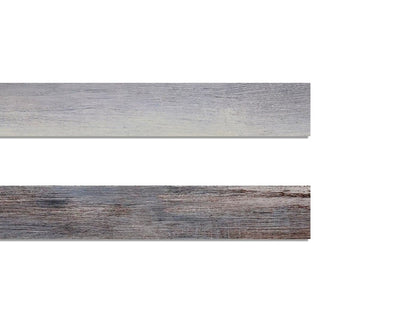 Odyssey Reclaimed Print Peel &amp; Stick Wood Wallplanks™ Trims - Nyx Blue - Wallplanks