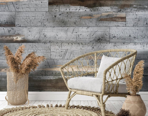 Odyssey Rustic VacuuBond® Easy Install Print Wood Wall Panels - Athena Grey