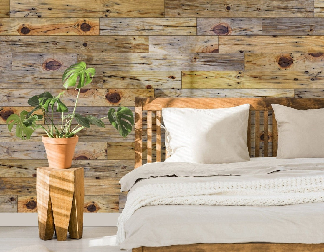 WPARBUNF Wallplanks Reclaimed cartons Carton (13.3 SQ FT) Unfinished Pine Authentic Reclaimed Barnwood Plank-DIY