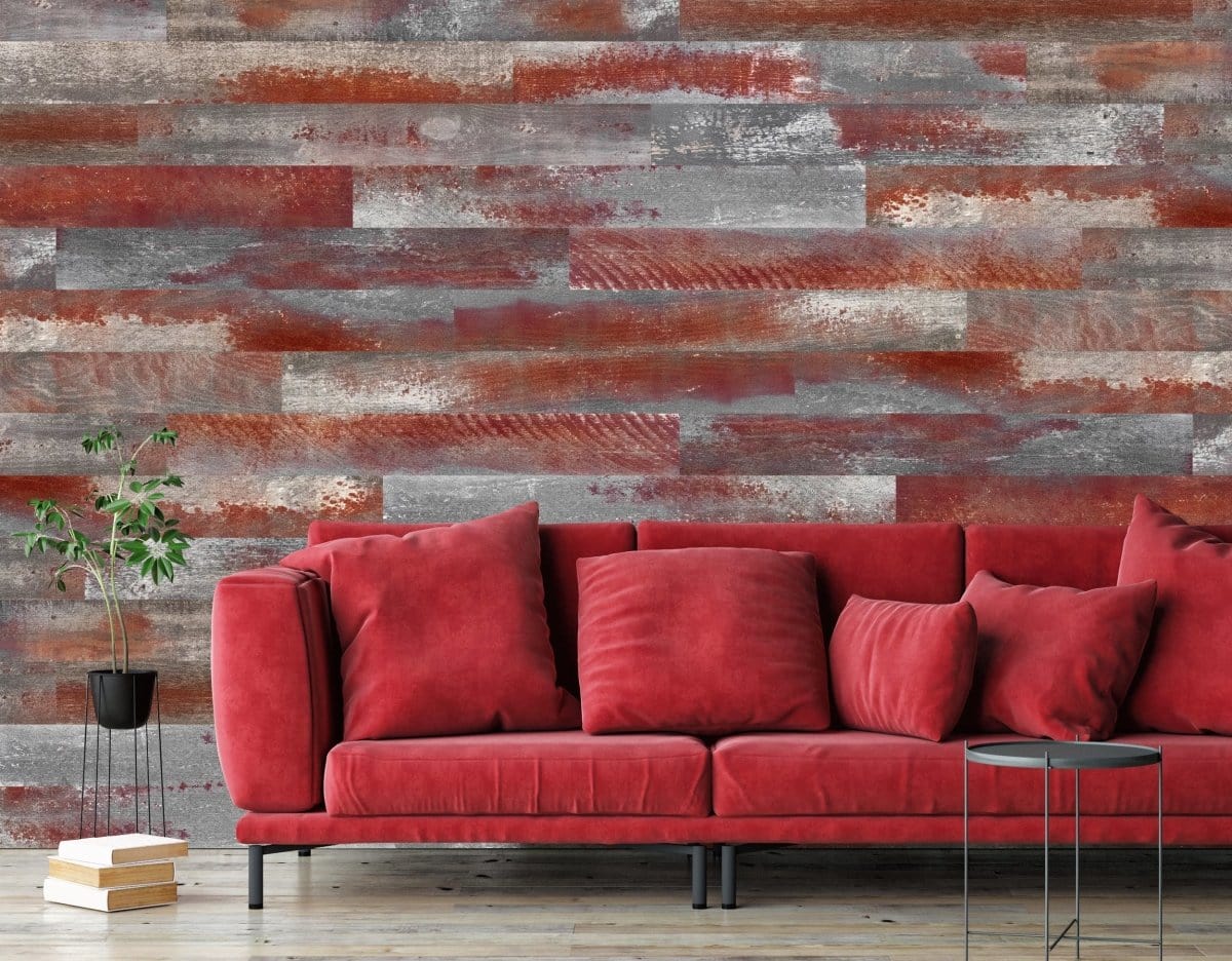 Wallplanks Hardwood Cartons Weathered Scarlet Originals Hardwood Plank